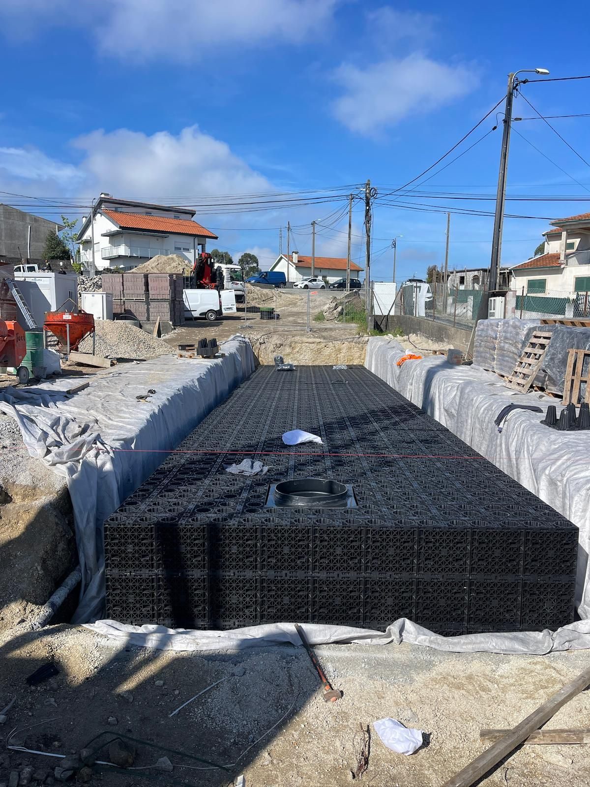 SuDS modules on site